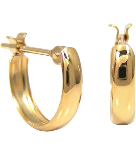 Amazon.co.jp: k18 フープ ピアス 幅2mm 外径13mm 片耳 1個